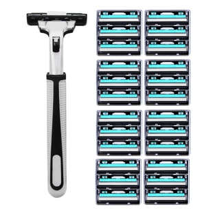 吉利剃须刀手动刮胡刀片双层1刀架 24刀片