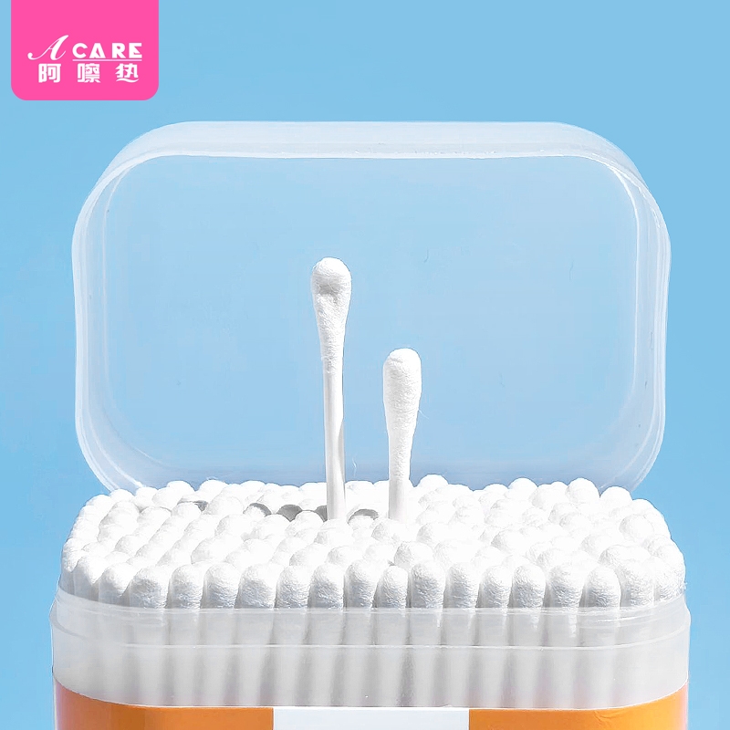 棉签/宝宝BB1SQ0-双头棉签掏耳鼻小棉花棒家用卸妆清理耳朵工具