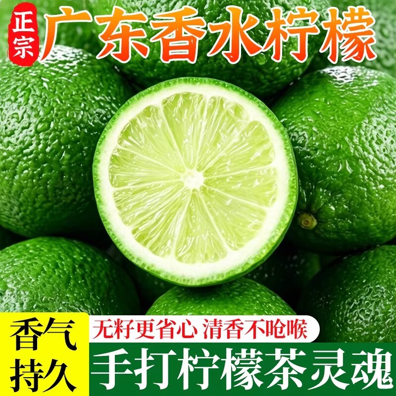 海南青柠檬新鲜当季水果青柠檬青皮薄当季水果批发商用多汁