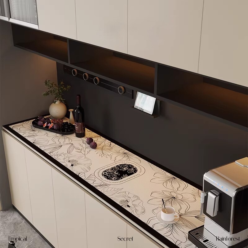 轻奢高级感电视柜餐边柜桌垫台面保护垫鞋柜防脏玄关桌布垫子桌面