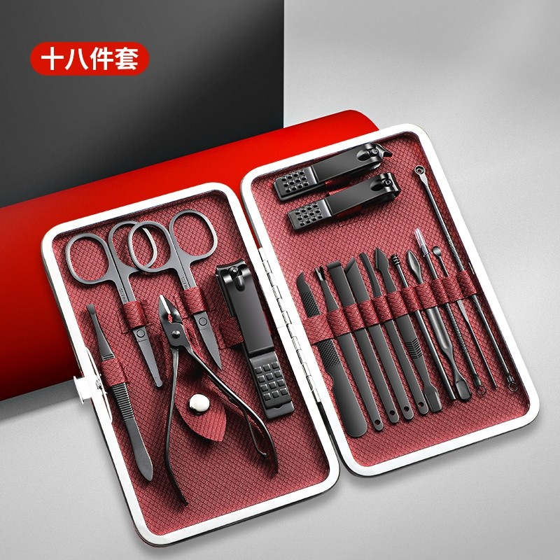 指甲刀套装全套刀钳修脚刀去死皮甲沟鹰嘴剪粉刺针耳挖鼻毛剪工具