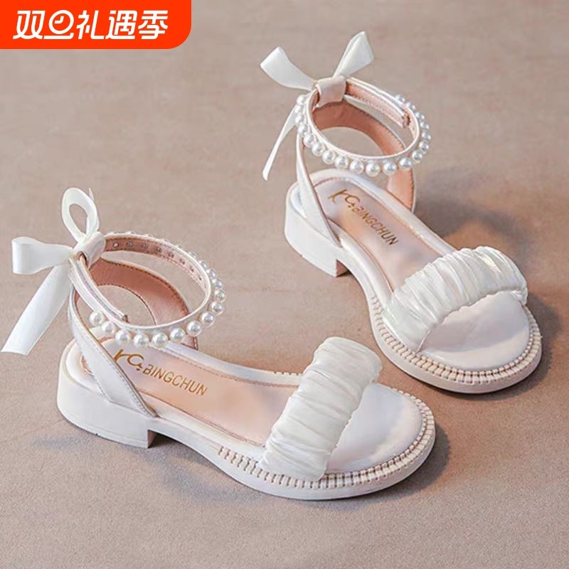 凉鞋女童鞋子夏公主凉鞋2025新款夏季夏款中大童女宝软底单鞋