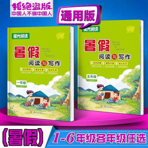 星光阅读【正版速发】26年暑假作业  暑假阅读与写作 123456年级人教版通用
