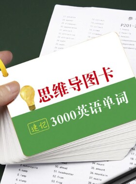 初中英语思维导图速记3000词汇中考高频词单词卡片神器拼读音标