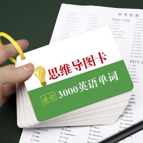 初中英语思维导图速记3000词汇中考高频词单词卡片神器拼读音标