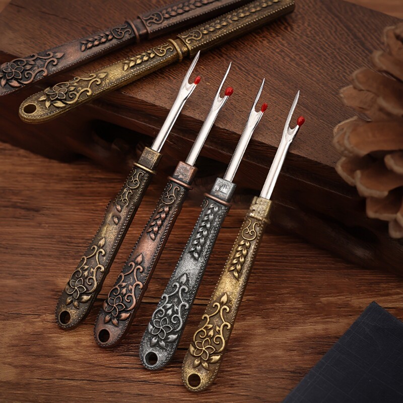 刺绣拆线器手工剪衣服拆线工具十字绣挑线割线器缝纫拆线刀复古