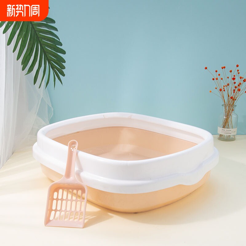 猫砂盆超大号防外溅加厚半封闭防带沙猫厕所宠物用品批发猫砂盆