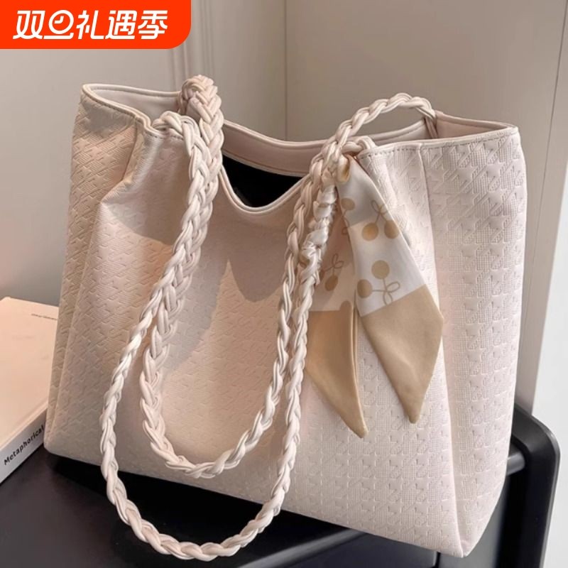 高级感洋气大容量包包2024新款女包时尚通勤单肩包夏天流行托特包