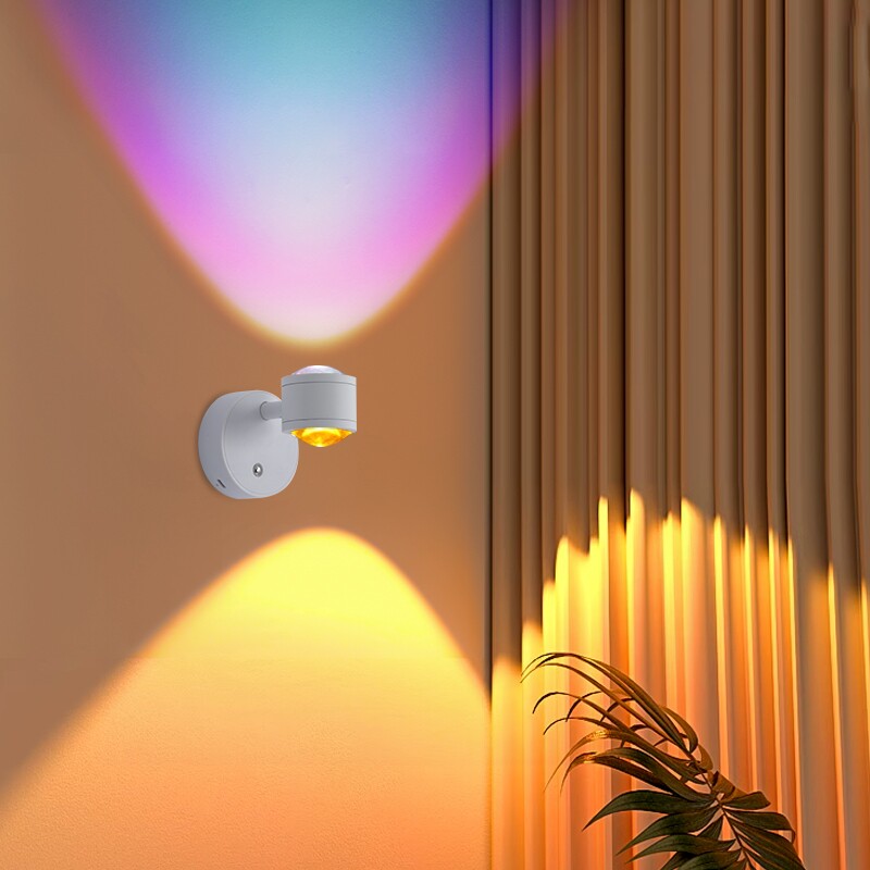 床头灯壁灯免布线墙灯氛围灯5V磁吸夕阳灯卧室充电感应灯客厅楼梯