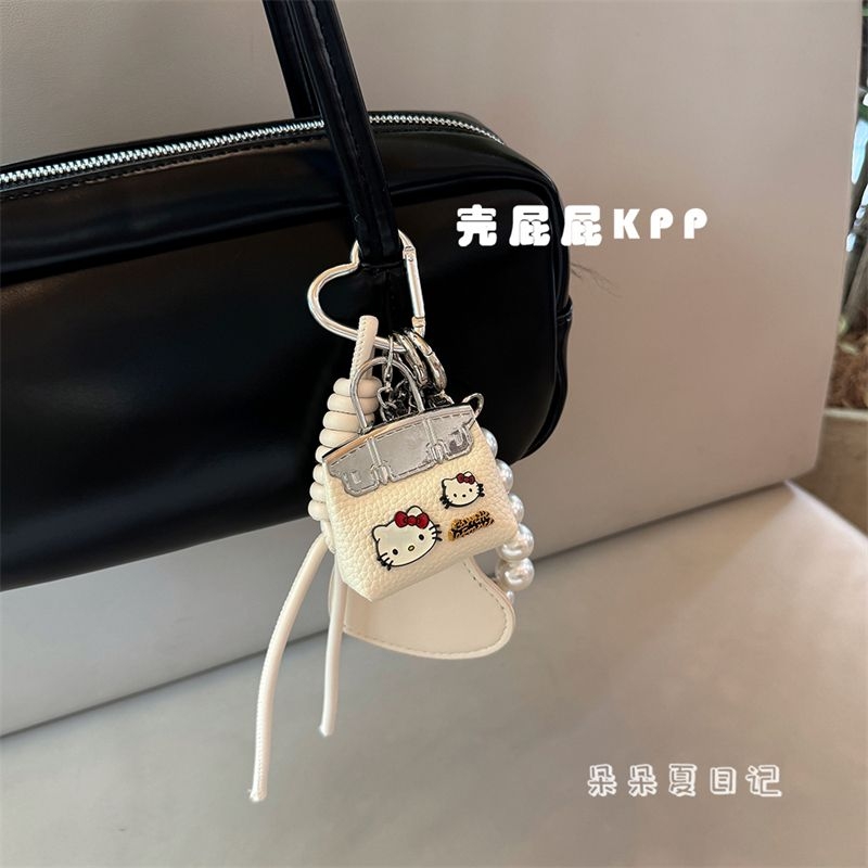 kitty立体包包挂件可爱kt猫钥匙扣装饰挂件汽车钥匙扣书包小挂饰
