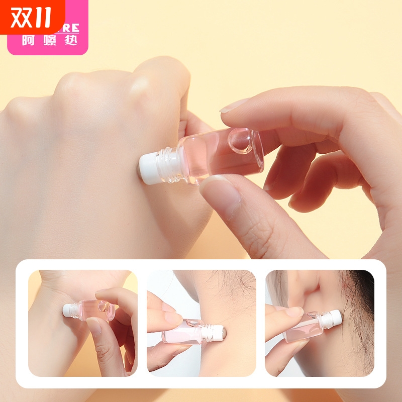 分装瓶/滚珠D1pn0-易上手走珠瓶香水迷你便携透明空瓶玻璃精油5