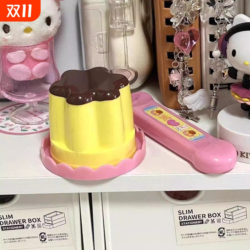 现货果冻草莓布丁套装小朋友喂食玩具过家家女孩玩具仿真玩具