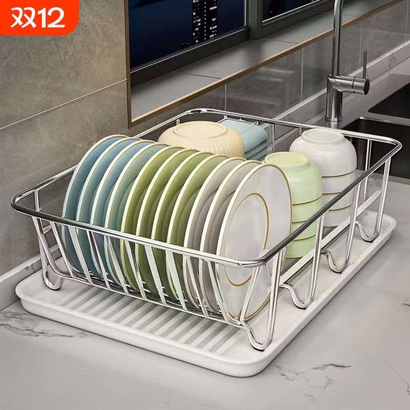 沥水碗盘架窄厨房窗台小碗筷沥水架洗碗槽水池置物架放水槽晾碗架