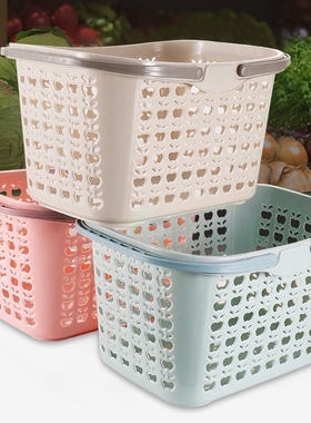 超市篮手提购物篮塑料筐水果篮零食篮啤酒篮买菜篮子折叠中秋收纳