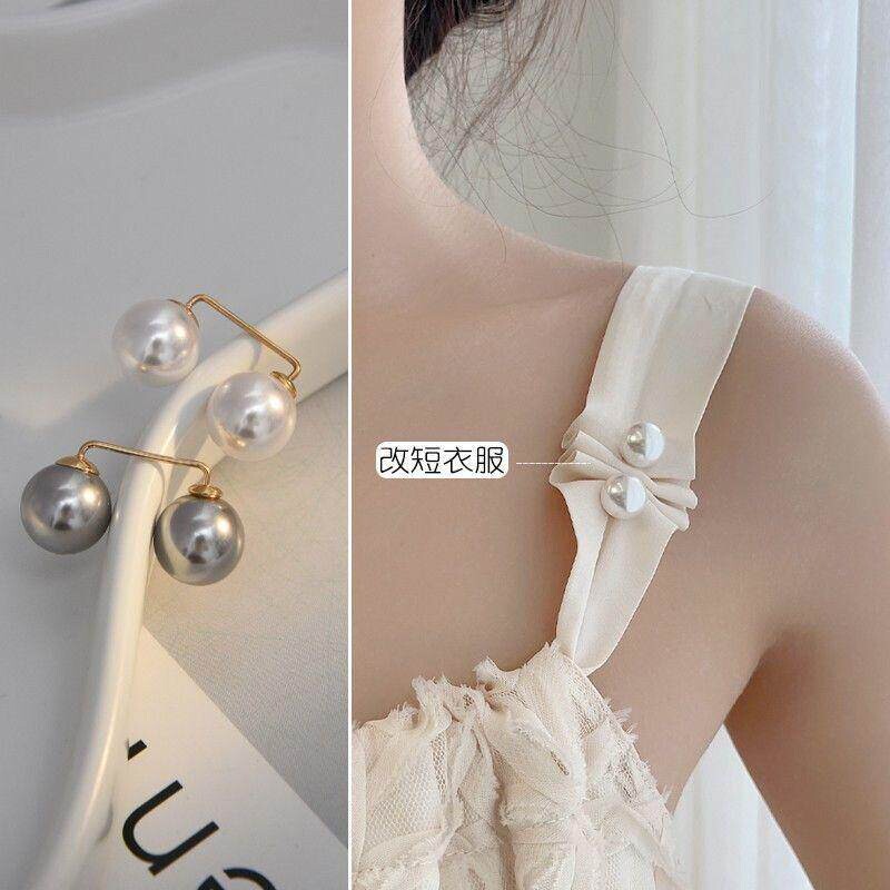 肩带调节扣吊带万能扣衣服固定神器别针防走光胸针配饰领口连衣裙图片