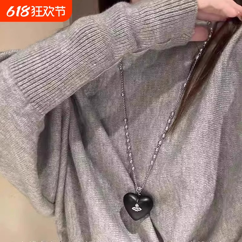 Ruth Well 意大利设计师 爱心项链小众设计高级感颈链新款