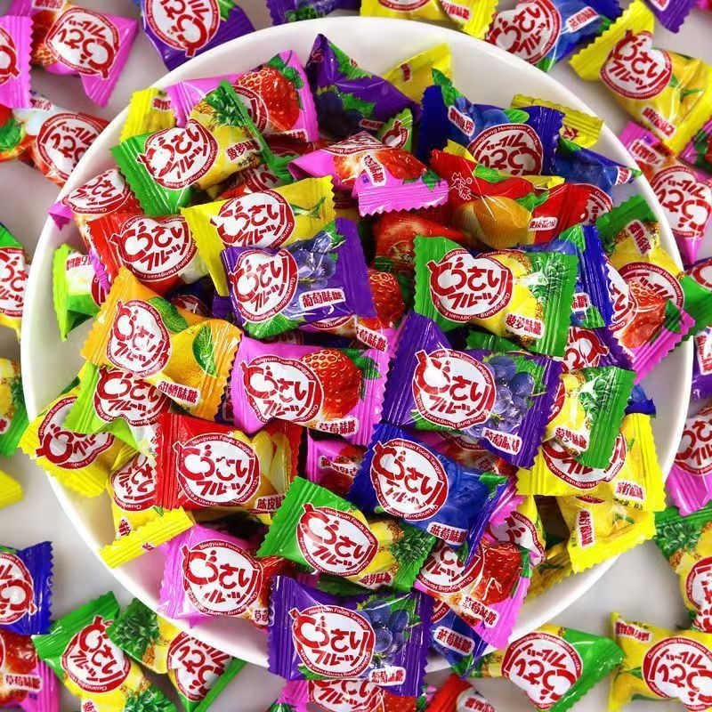 什锦水果糖5斤装休闲糖果陈皮话梅糖散装招待批喜糖小零食小包装