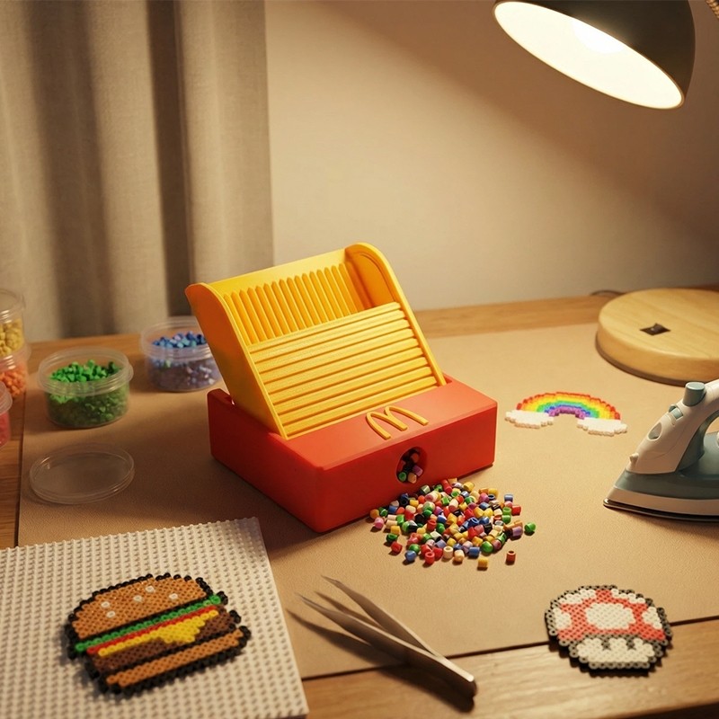 麦门拼豆铲3D打印丝滑不卡麦当劳豆铲新款拼豆收纳盒拼豆收纳神器