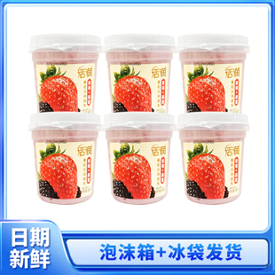 新希望南山活润酸奶340g罐装 新鲜大果粒风味发酵乳草莓桑葚