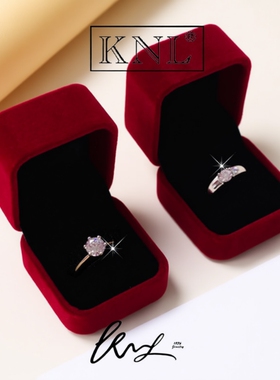 仿真婚戒对戒结婚对婚礼1克拉