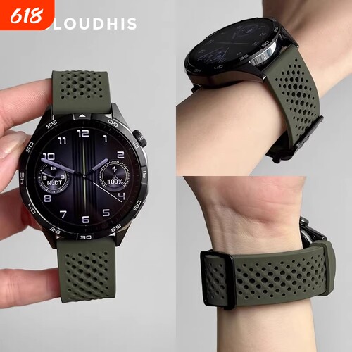 适用vivowatchgt2表带iQOOwatch5液态硅胶3腕带新款vivo智能夏天运动手表watchGT/5男女生2高级1替换带配件