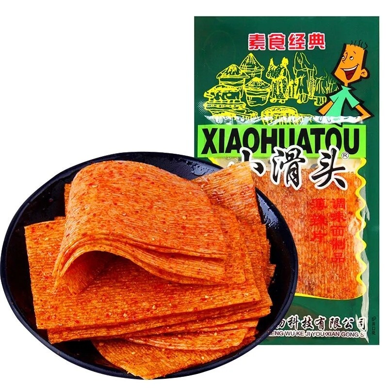 小滑头辣条豆皮大辣片8090后儿时怀旧零食小吃休闲食品经典回忆