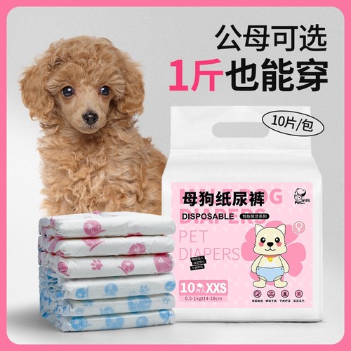 狗狗尿不湿纸尿裤宠物泰迪姨妈生理裤公狗母狗通用卫生巾女月经裤