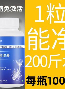硝化细菌鱼缸用水族箱硝化菌胶囊消化干粉龙鱼专用活菌锦鲤净水剂