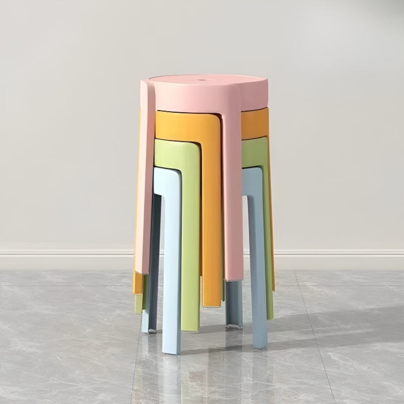 塑料凳子可叠放家用加厚摞叠餐桌板凳风车凳高圆凳胶凳子简约椅子