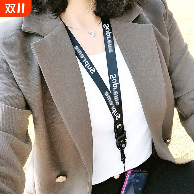 手机壳潮牌挂绳男女款挂脖舒适不勒脖新款手机壳草莓熊指环绳子可拆卸吊绳结实耐用网红库洛米高级个性通用