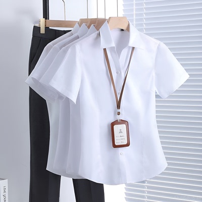 夏季新款公务员高级感正装衬衫女