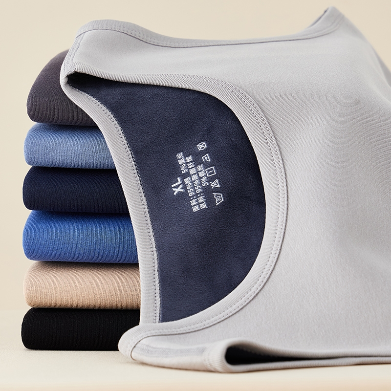 新款加绒加厚保暖背心男士内穿打底发热无袖外搭背心秋冬季