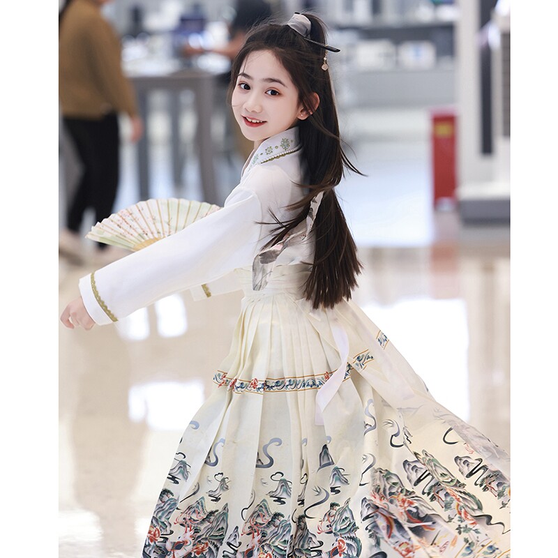 马面裙女童汉服夏装套装2026新款中国风儿童古风小女孩唐装新中式