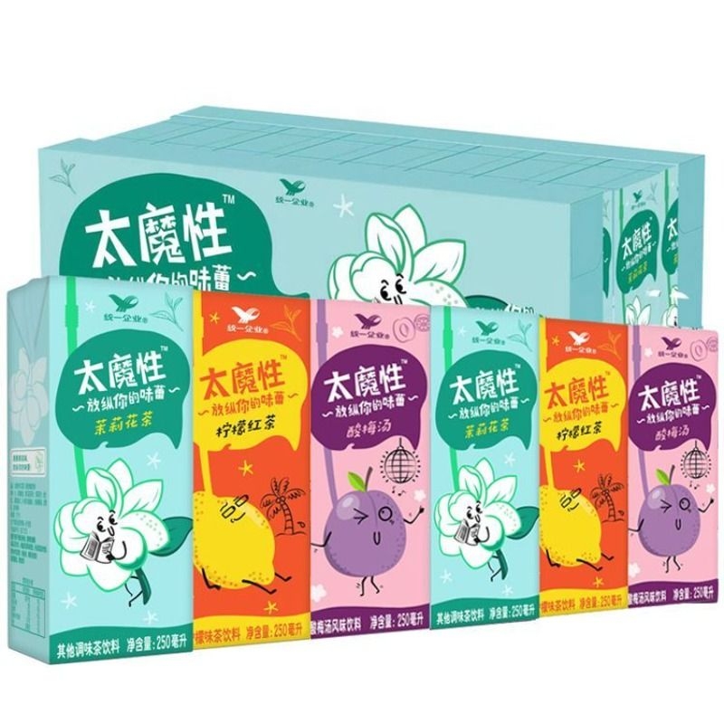 统一新品太魔性柠檬红茶茉莉花茶