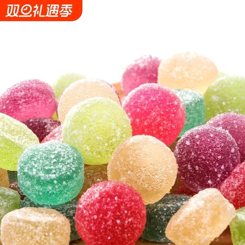 酸q糖30支儿时童年零食8090后怀旧小吃橡皮糖软糖QQ糖果食品