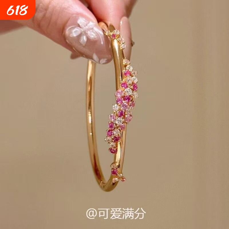 「蜜珠春语」波西米亚风彩色珠串缠绕手镯小众设计轻奢高级感手饰