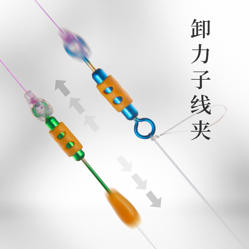 2卷盒装八字环子线夹主线组成品台钓鱼线主线鲫鱼线组套装8号原丝