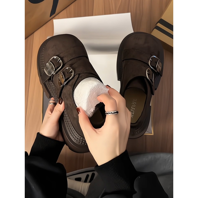 复古厚底小皮鞋女|超1600人收藏