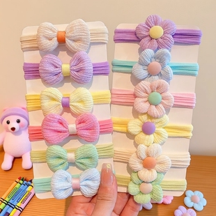 毛巾圈蝴蝶结儿童发绳不伤发扎头绳女童发圈头饰女孩橡皮筋高弹力
