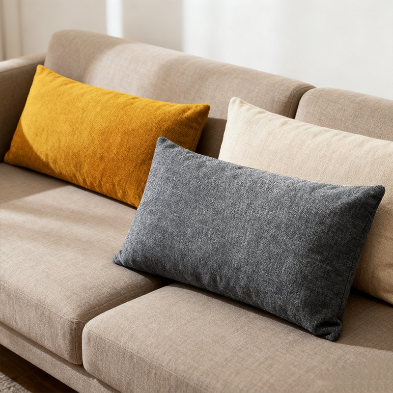 北欧沙发抱枕靠垫长方形家用客厅办公室简约靠背汽车靠枕抱枕套