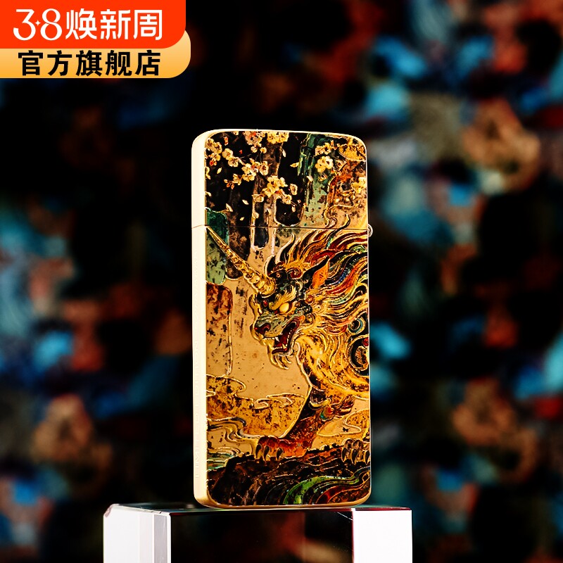 ZORRO佐罗新款打火机3D谛听立体超薄煤油打火机生日礼物送男友