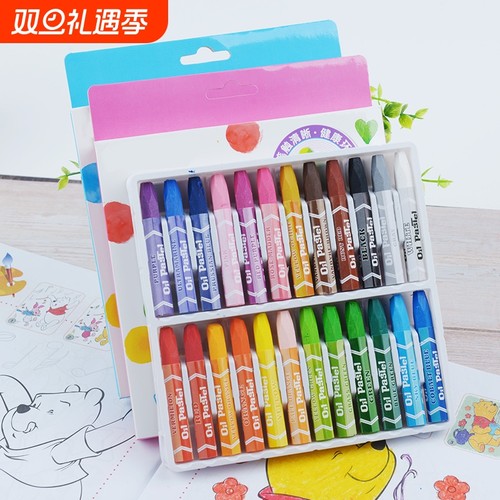 麦麦熊六角油画棒24色