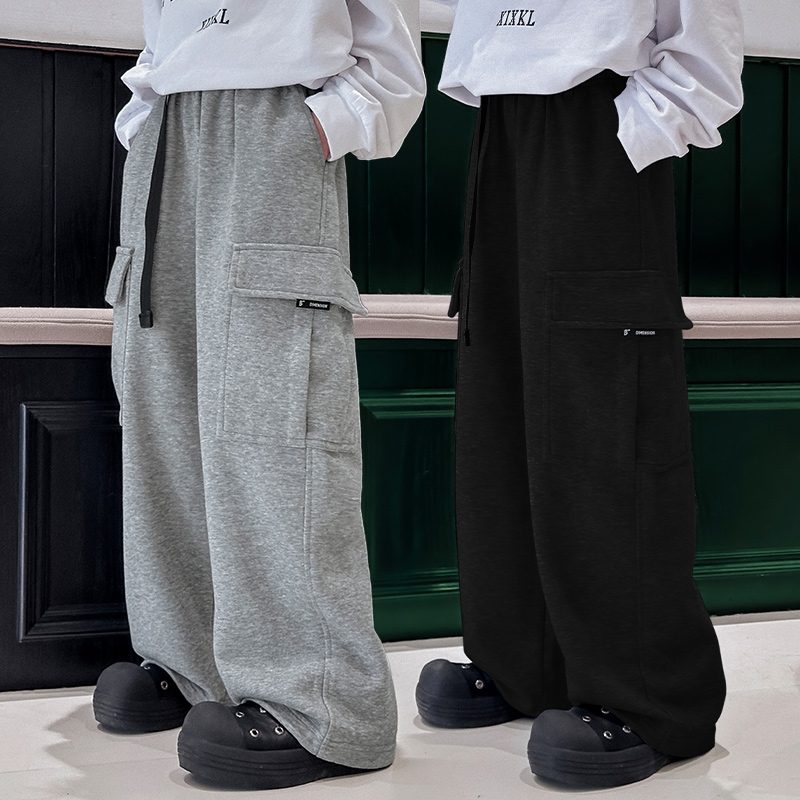 儿童装男童裤子春秋款2025新款工装中大童卫裤男孩运动秋季长裤潮