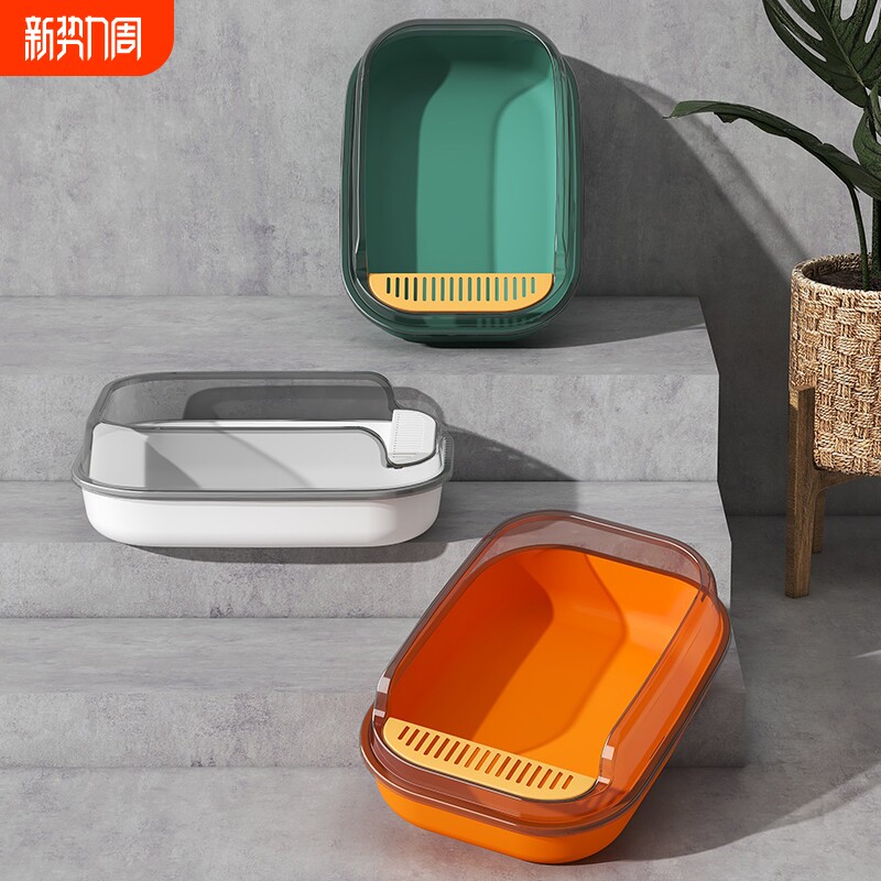 猫砂盆大号防带砂屎盆猫咪用品超大封闭式猫厕所空气全自动防外溅