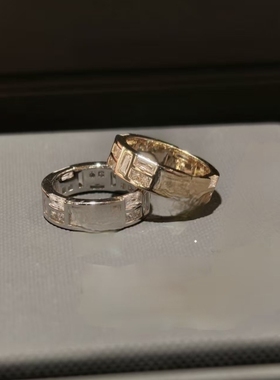 高版本新款冰块ice戒指女镀18k小众设计高级感送女友圣诞新年礼物