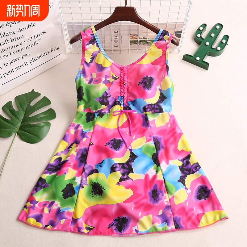 2024新款泳衣女加肥加大印花大码游泳衣女士连体厂家批发大码泳衣