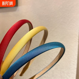 富家千金细头箍细边发卡蓝色白色红色粉色黑色 韩系发箍女新款