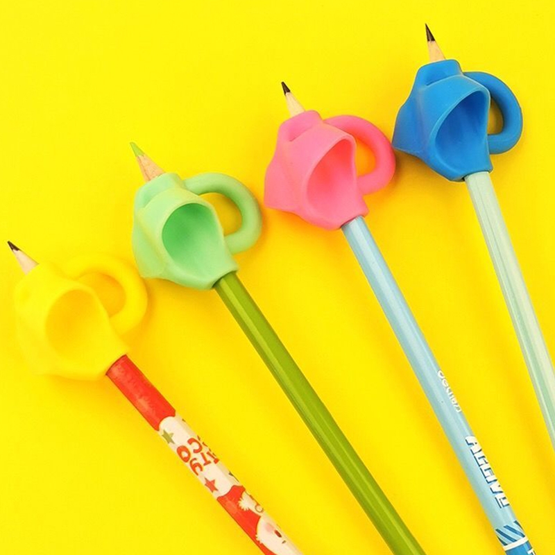 握笔矫正器小学生正姿铅笔护套幼儿初学者握姿纠正姿势铅笔套保护套矫正控笔训练写字练字神器开学三指