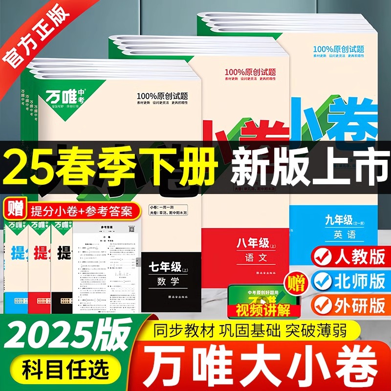 万唯中考大小卷全国版同步练习