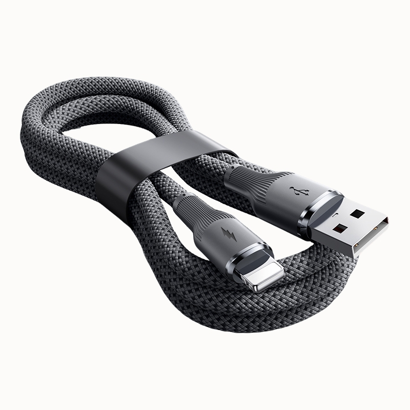 适用苹果iphone乌金数据线USB接口黑色1.5米单条装充电线